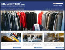 Tablet Screenshot of bluefoxgarments.com